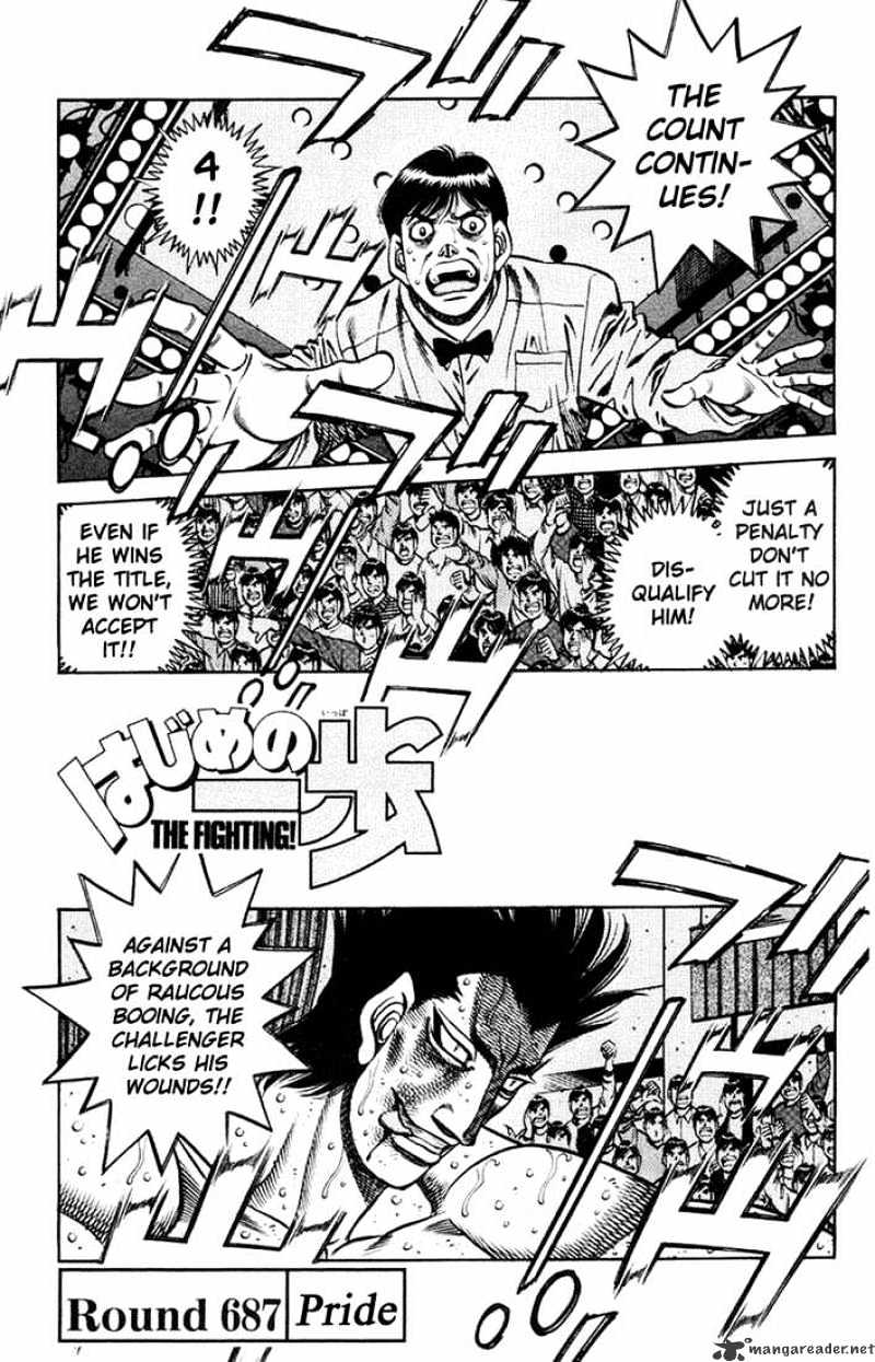 Hajime no Ippo: Fighting Spirit, Chapter 687 image 01